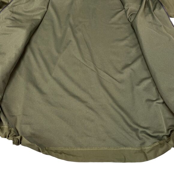 Victoria's Secret PINK Anorak Jacket Womens M Olive Mesh Lined Hooded Full Zip - Picture 11 of 16